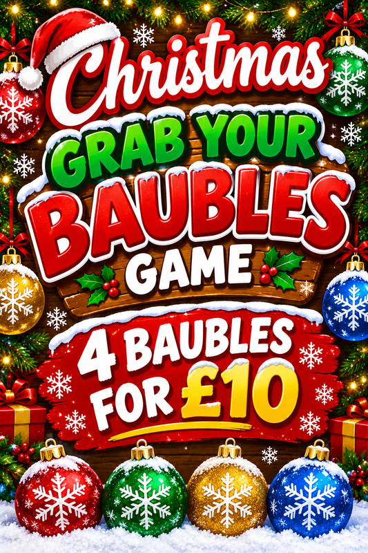 Grab Your Baubles Christmas Game, 4 Baubles for £10