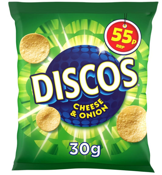 Discos Cheese and Onion box of 30